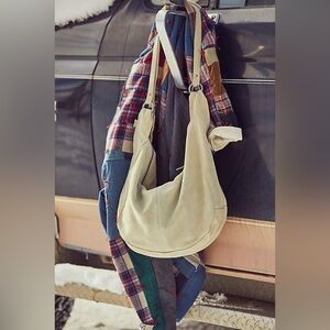 Free People Elegant Cream Shoulder Bag
